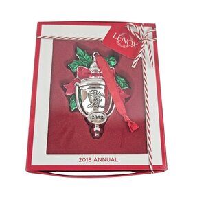 Lenox Ornament 2018 Bless This Home Christmas Annual Holiday Door Knocker NIB